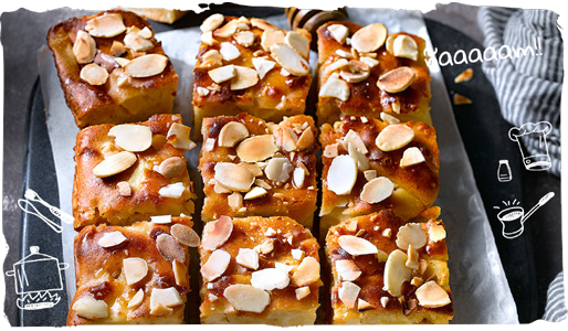 endulzar tu vida, bizcocho de manzana con miel