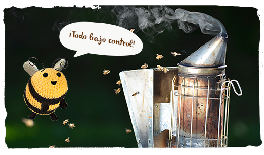 Las abejas y el humo bajo control