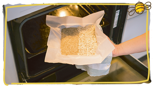 Receta de barritas con miel y avena, paso 2