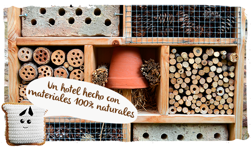 Los hoteles para polinizadores, 100% naturales