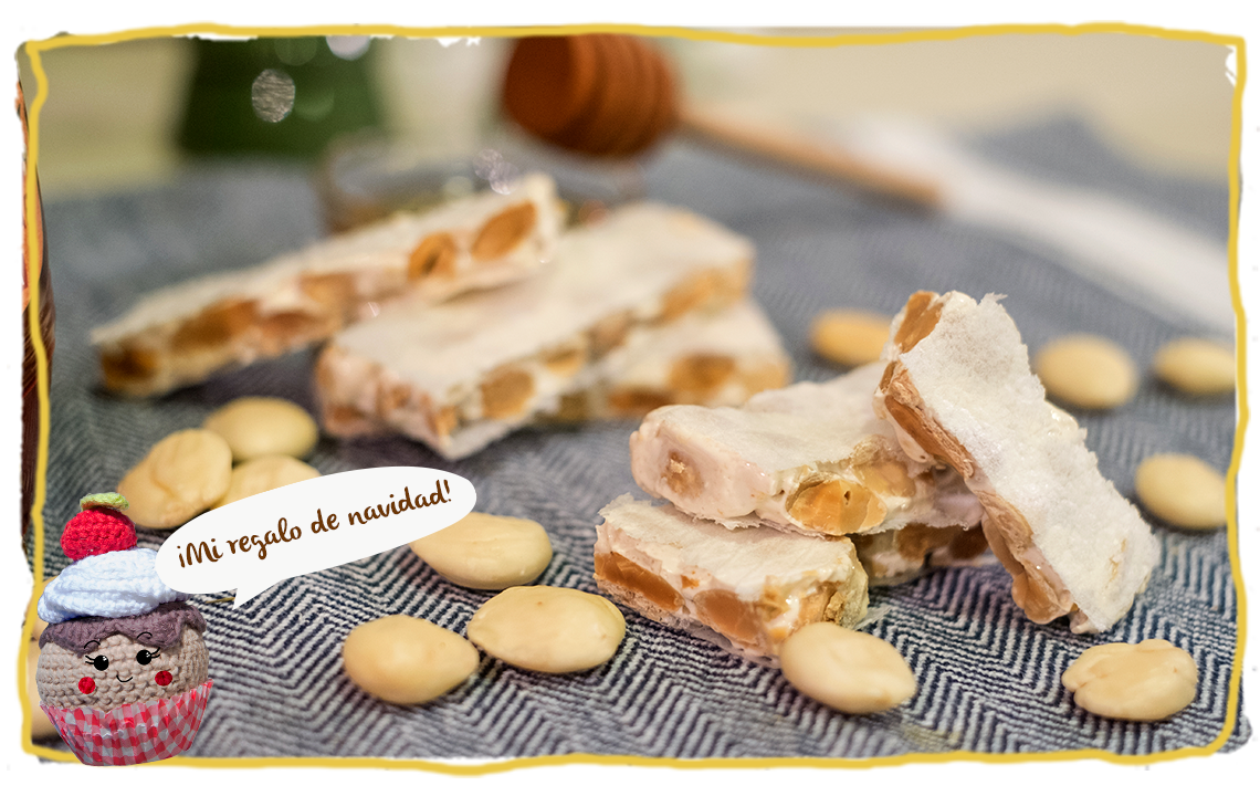 turrón de miel y almendras