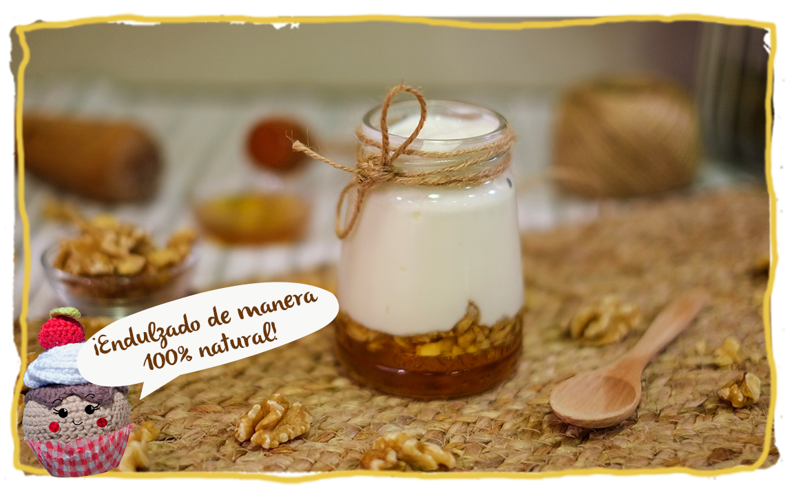 Yogur con miel y nueces