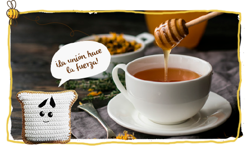 Miel e infusión, mezcla
