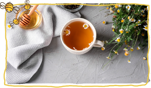 Miel e infusión, florales