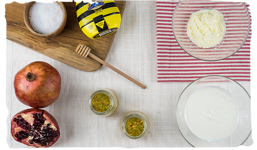 Receta de vasitos de pistachos y granada, paso 2