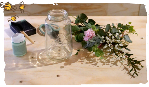 floreros bohodeco, materiales
