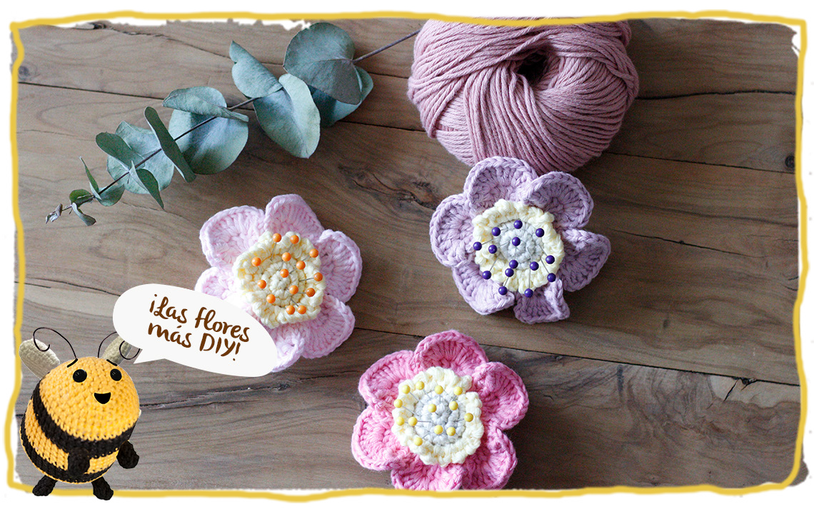 El alfiletero flor de la crocheteria