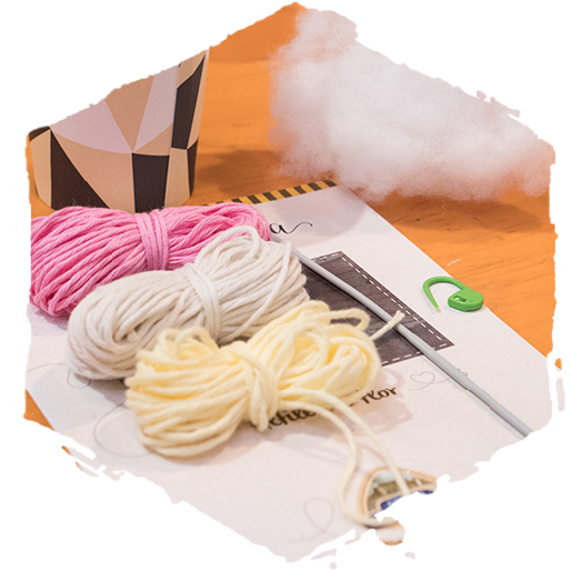 El alfiletero flor de la crocheteria, materiales