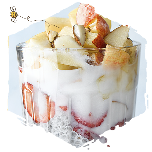 Pudding de chía, manzana y miel, ingredienes
