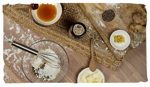 Galletas de jengibre, miel y canela, paso 2