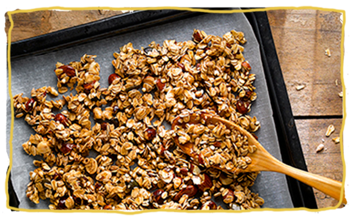 Granola con miel, consumo