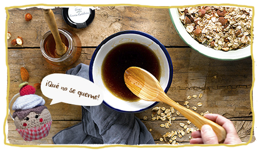 Granola con miel, paso 2