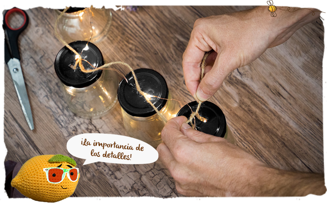 Da luz y estilo con esta guirnalda de luces reciclada, paso 3