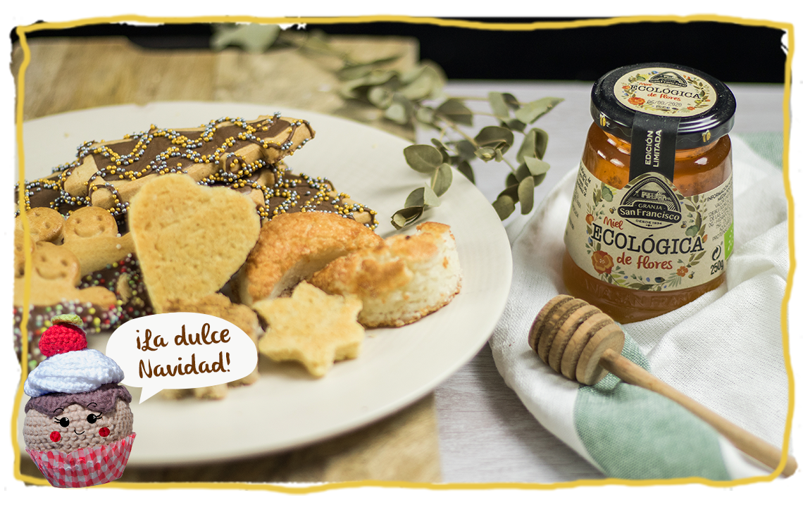 Galletas navideñas de miel, bodegón