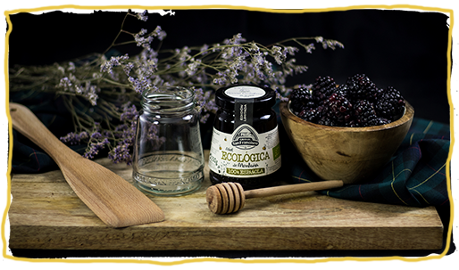 Mermelada de moras con miel, ingredienes