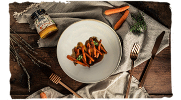 Zanahorias con miel y tomillo