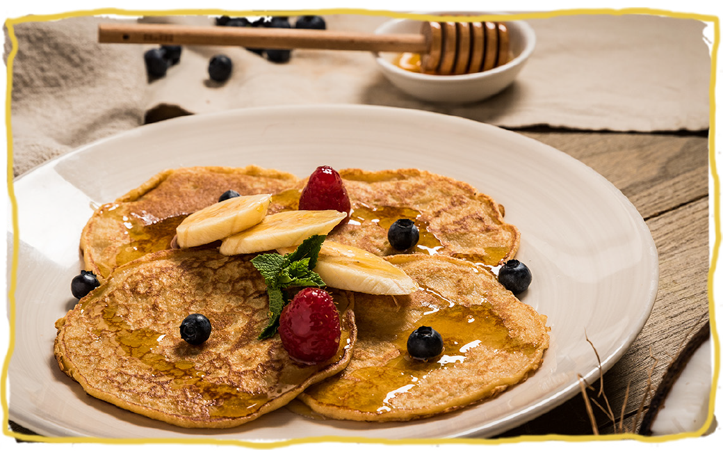 Tortitas de almendra, coco y miel, receta