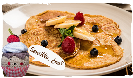 Tortitas de almendra, coco y miel, paso 1